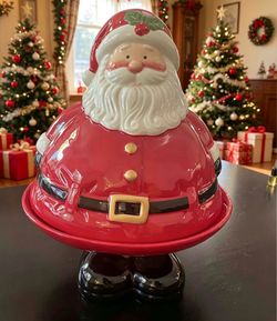 Santa Holiday Cookie Tray