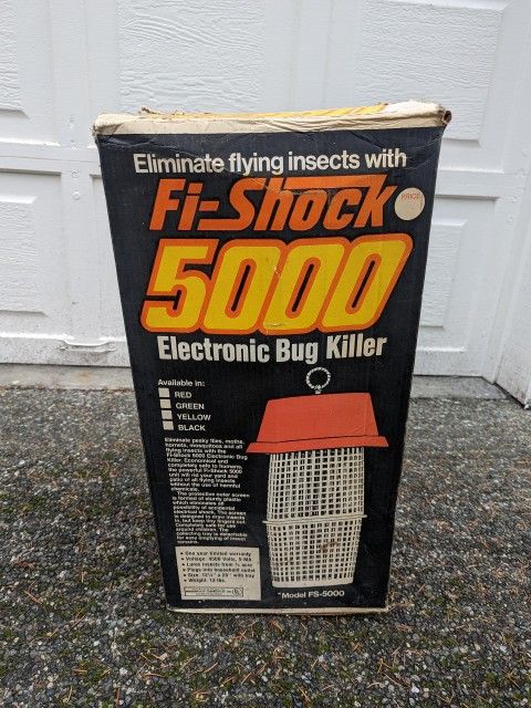 New Old Stock Vintage Bug Zapper Electric Bug Killer