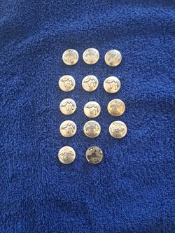 Vintage SW button Covers Sterling Faces