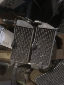 Motor cycle radiators