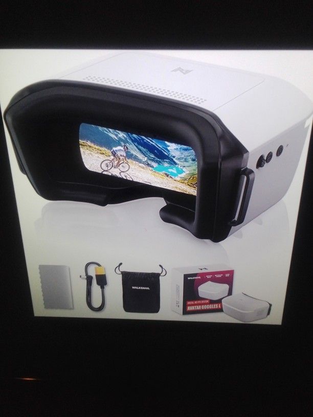 New Walksnail Avatar HD Fpv Goggles L-1080p 4.5" Screen With Head Tracking, Gimbal Kit And Moonlight Kit