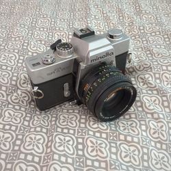 Minolta SRT202 35mm Film Camera with 50mm Lens – Vintage Classic