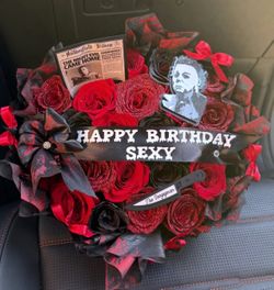 Michael Myers Halloween Horror Rose Bouquet