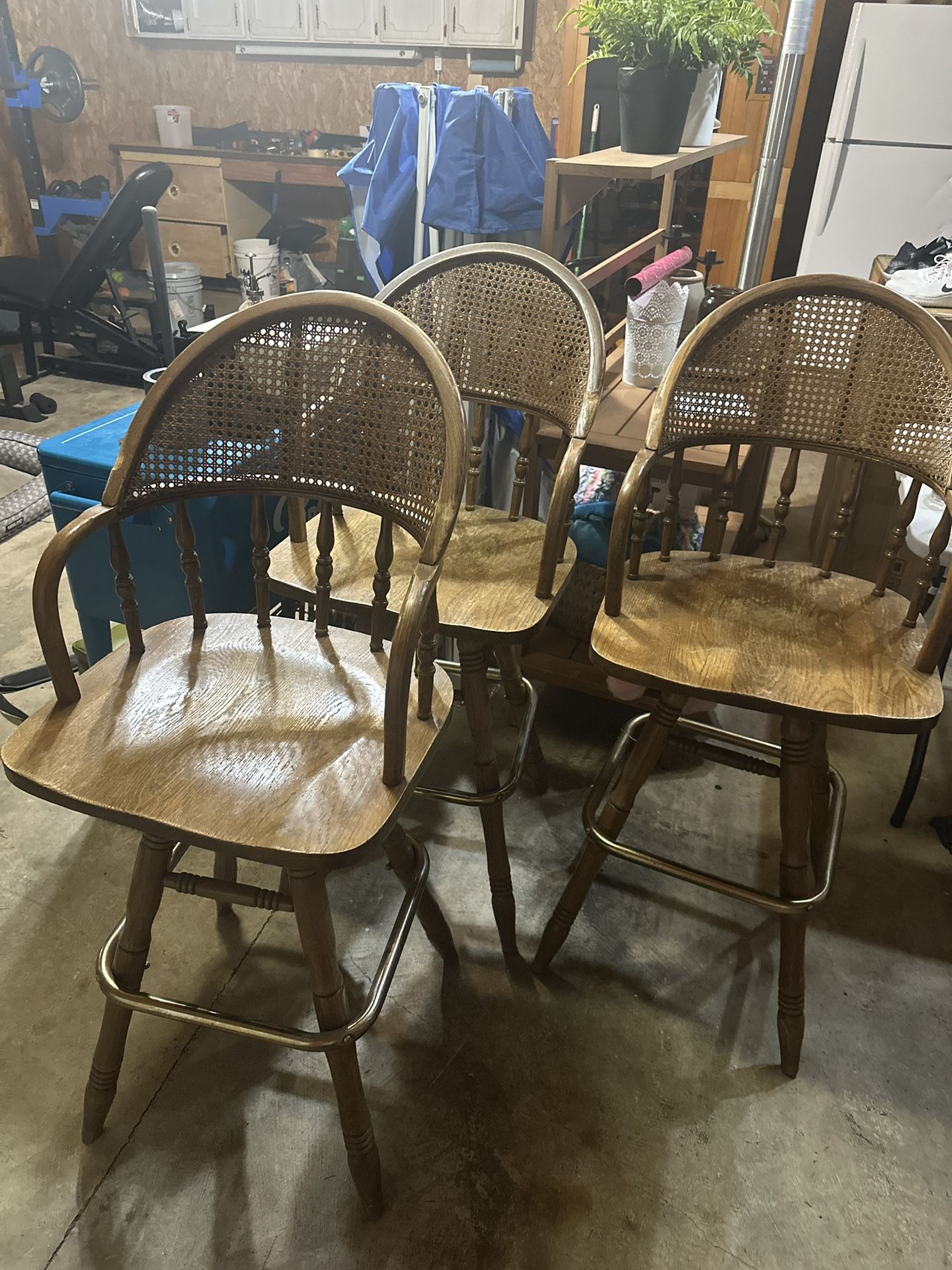 Solid Wooden Antique Bar Stools