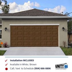 New Garage Door, 2 Cars Garage 16X7 Hurricane Rated (Installation INCLUDED)