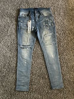 Purple jeans