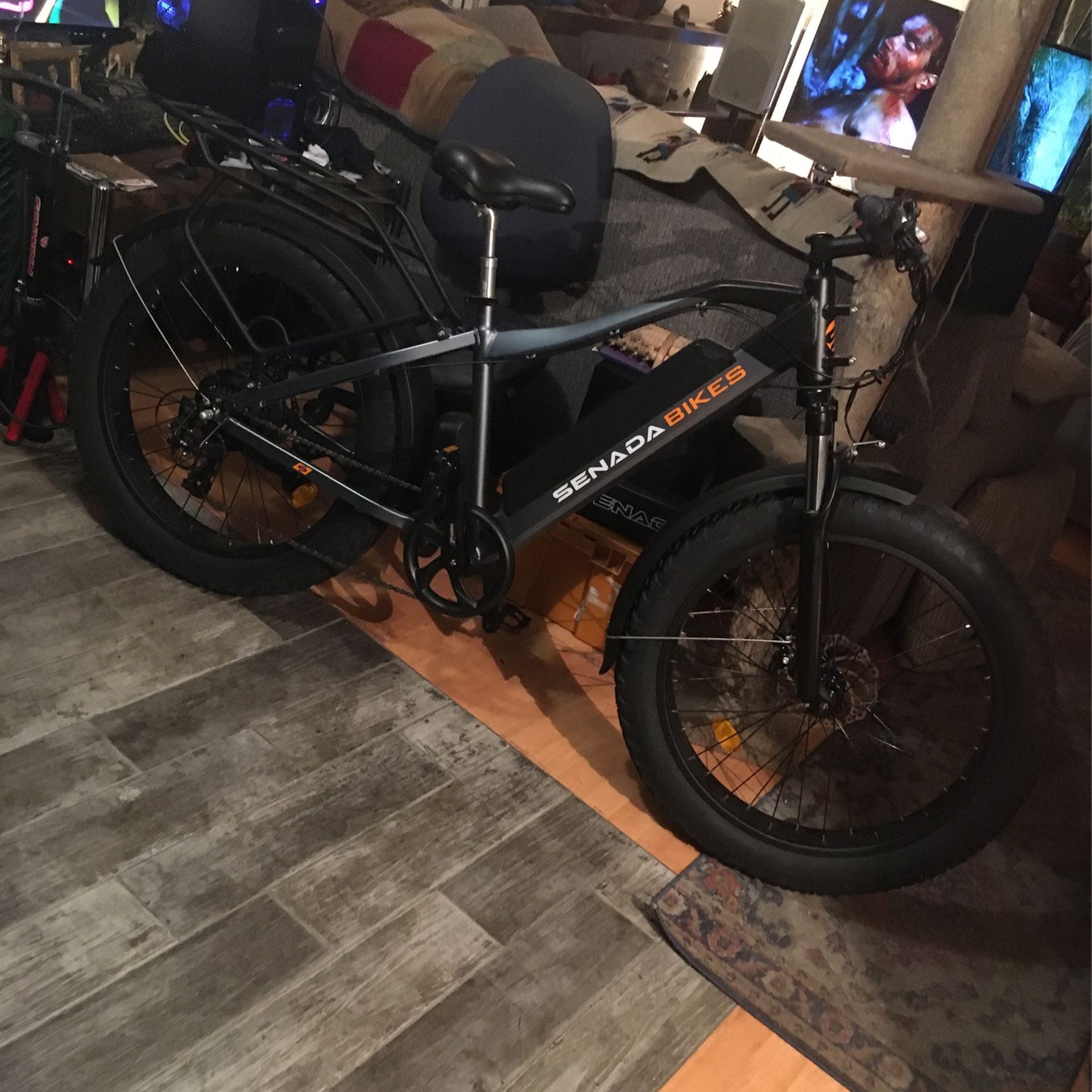 Sale! Senada Saber Pro 30+ Mph And 65 Mile Range W/1000 watt + Best In Class 95 NewtonmtrsTorque, Hybrid Between Reg Top Tube + PS Thru