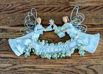 Angel Welcome Plaque