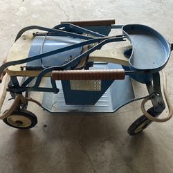 Wood And Metal Stroller