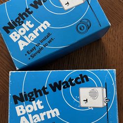 Night Watch Bolt Alarm