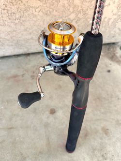 6’ Ugly Stick GX2 Medium Action Rod with a Daiwa RG2500H-AB Spinning Reel
