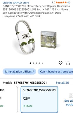 Lawn mower belt