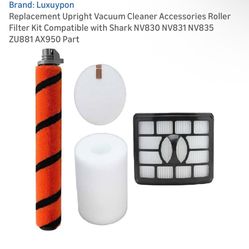 $10,new! Replacement Upright Vacuum Cleaner Accessories Roller Filter Kit Compatible with Shark NV830 NV831 NV835 ZU881 AX950 Part