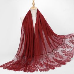 New Lace Red Shawl