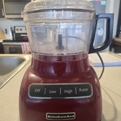 Red KitchenAid Food Processor 
