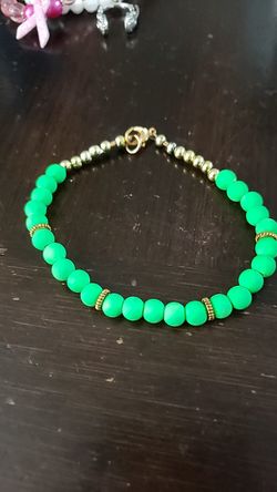 Neon green bracelet