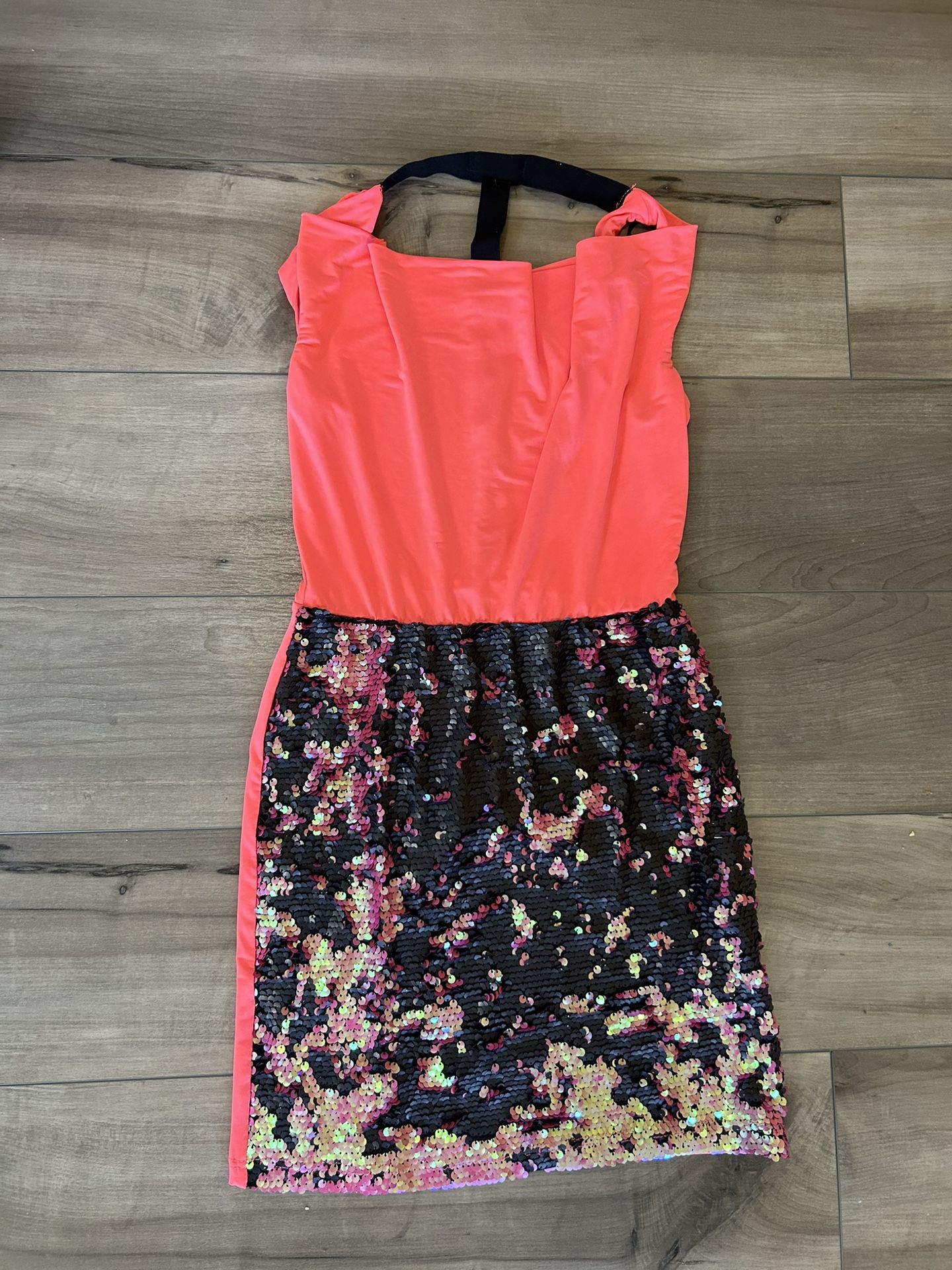 Bebe 2B Dress Pink small Sequin