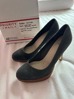 Bakers grey suede high heel size 8