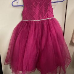 Girls Size 4 Pink Glitter Dress Marmaletta $10