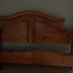 Queen Size Bed frame With Box spring 