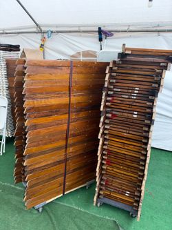 40 fruitwood chairs