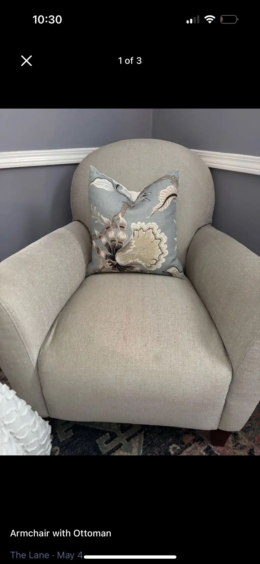 Armchair with ottoman!
