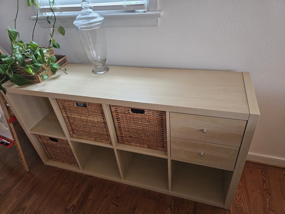 Book Shelf, Ikea Kallax Shelving, Counter Top Chairs/stools