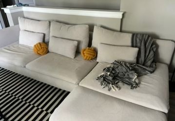 Beige sectional IKEA