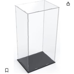 DuvinDD Acrylic Display Case for Large Collectibles, 29 inch Tall Clear Acrylic Box for Bearbrick 1000% Doll Lego, Dustproof Assemble Plastic Display 