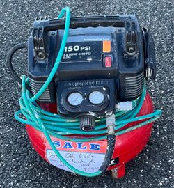 Porter Cable 6 Gallons 150 PSI Pancake Air Compressor With Hose
