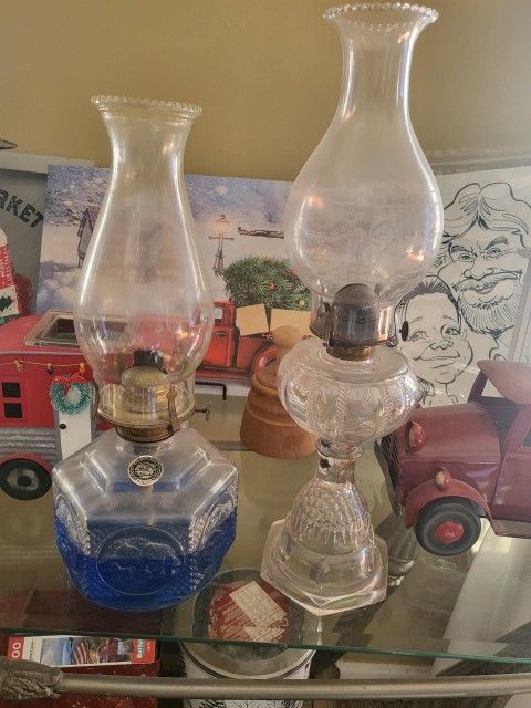 2 OIL LAMPS