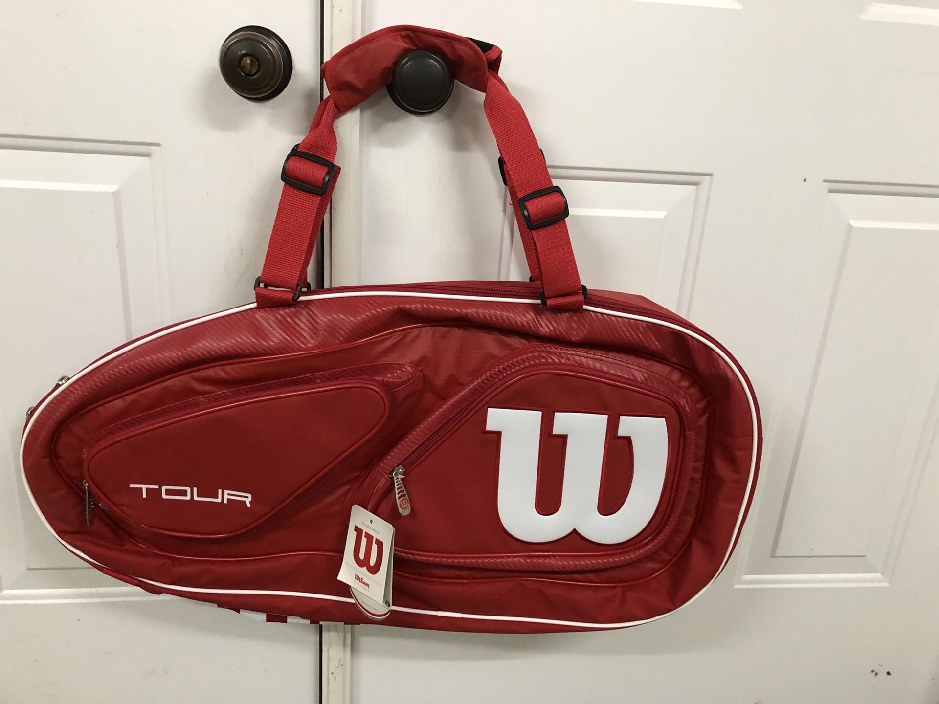 Wilson 6 racket world tour tennis bag NWT