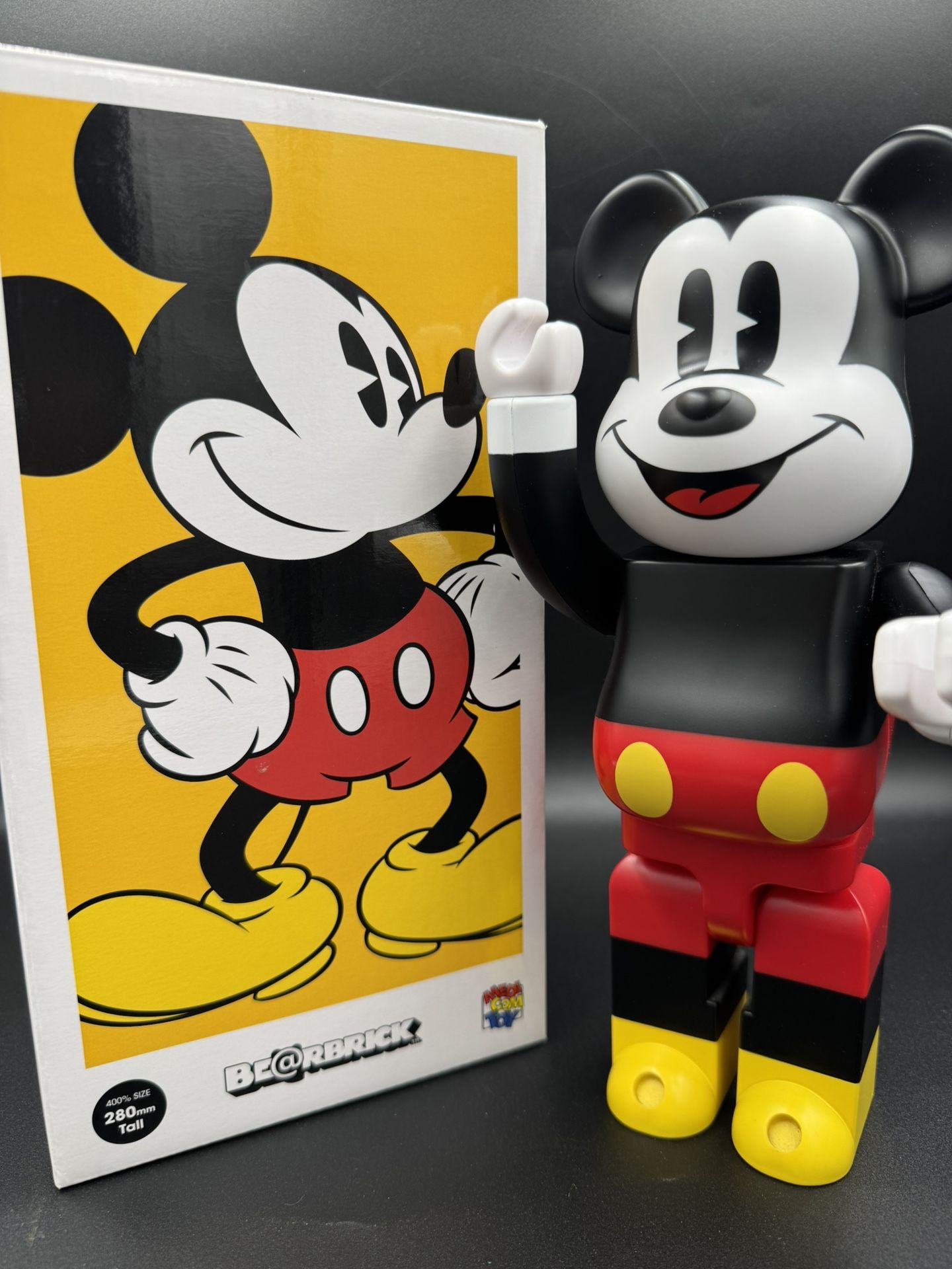 Bearbrick Be@rbrick Mickey Mouse 400% Medicom Toy 2018 Near Mint Condition w Box