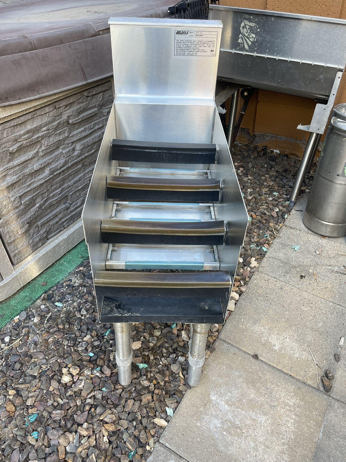 Liquor Rack For Restaurant Bar Stainless Steel