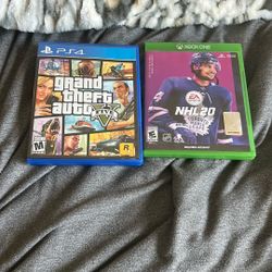 NHL 20 Xbox 1 and GTA 5 PS4 