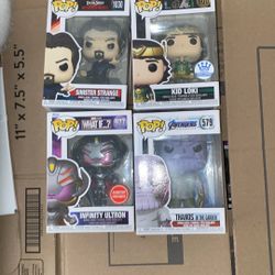 4 Marvel Funko Pops