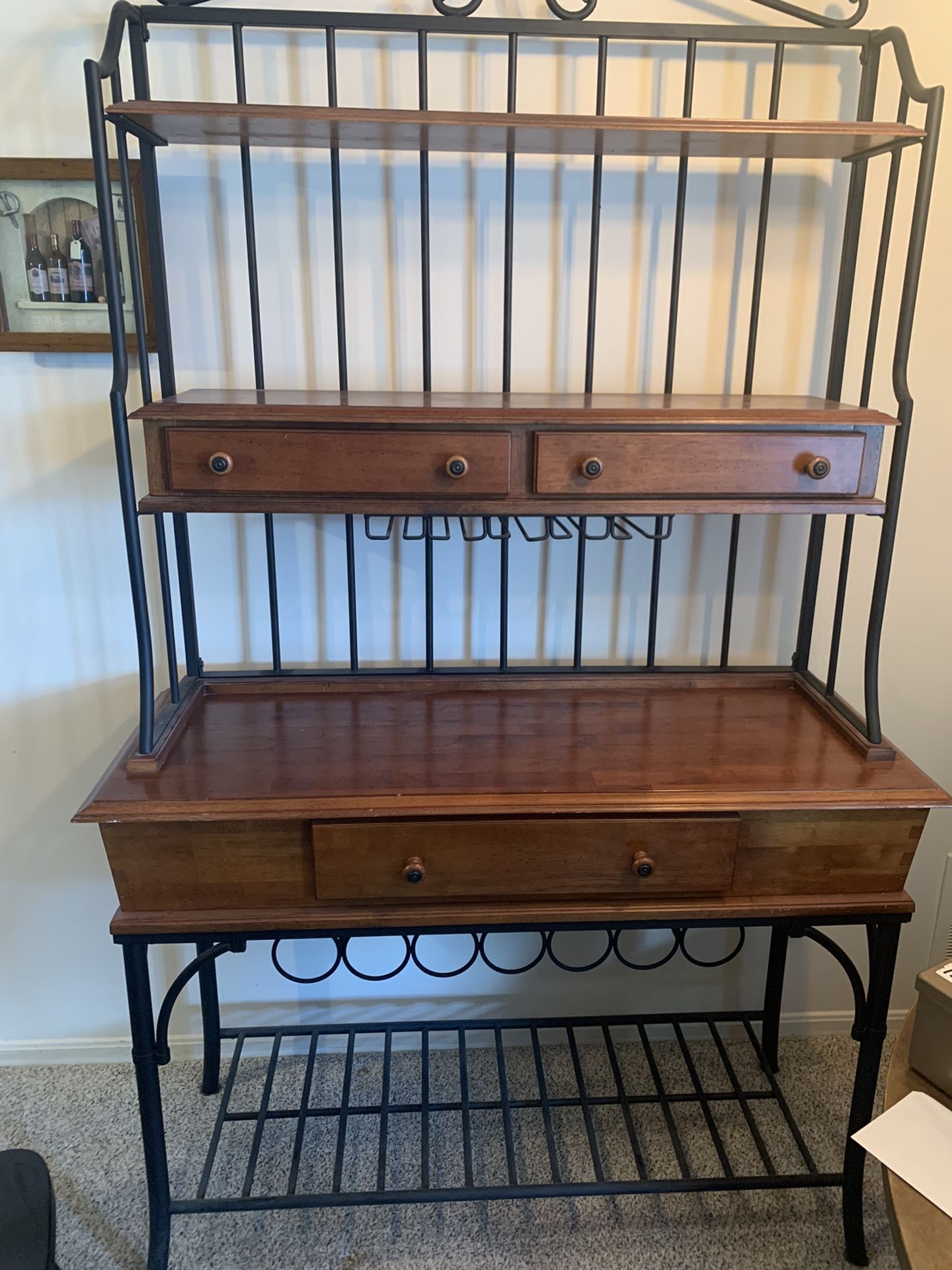 Bakers Rack/desk/wine Rack NEED GONE for Sale in Cincinnati, OH OfferUp