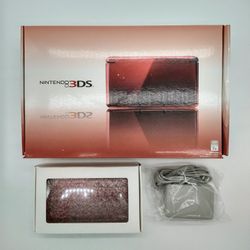 NEW Nintendo 3DS in Red with Box and Charger | Refurbished 3DS Handheld Gameboy