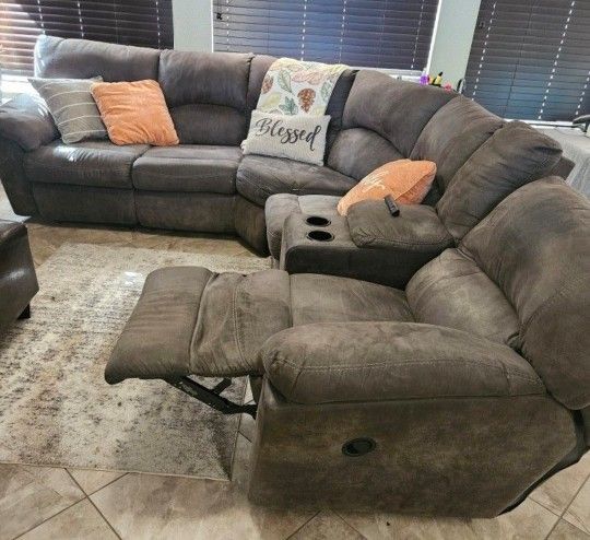 Beautiful Grey Sectional