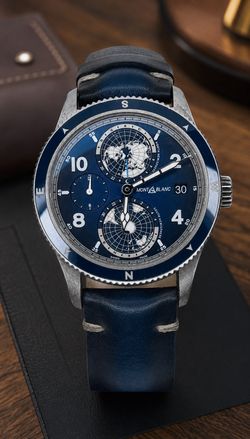 Montblanc 1858 Geosphere, Automatic Blue Watch