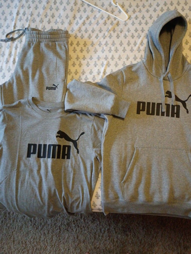 Brand New Puma Sweat Suit Size Large