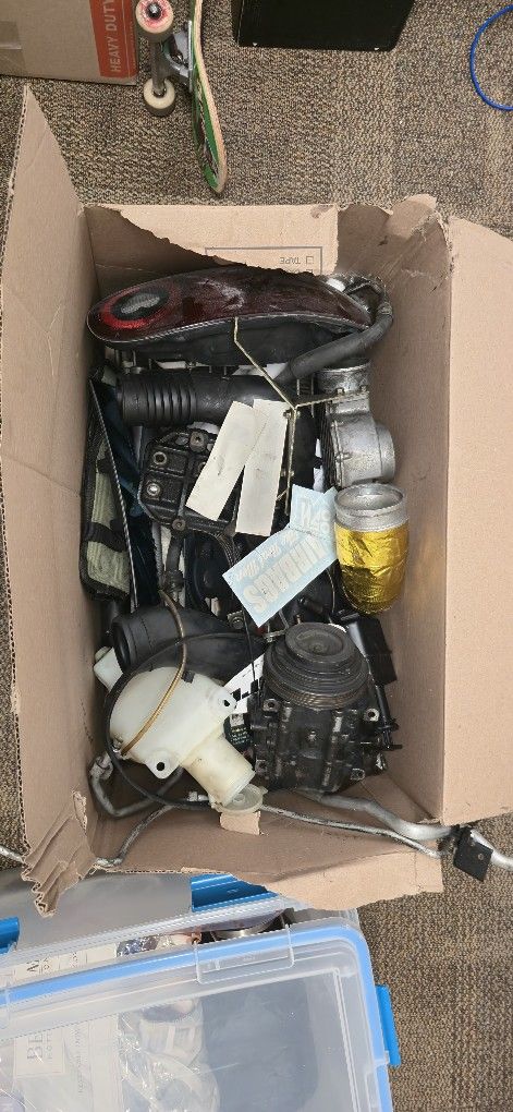 Box of NA 1993 Mazda Miata Parts