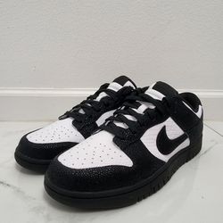 New custom Nike Dunk Low By You sneakers in a black and white "Panda" color Size 10.5