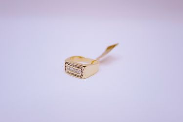 14K Diamond Cluster Ring ￼