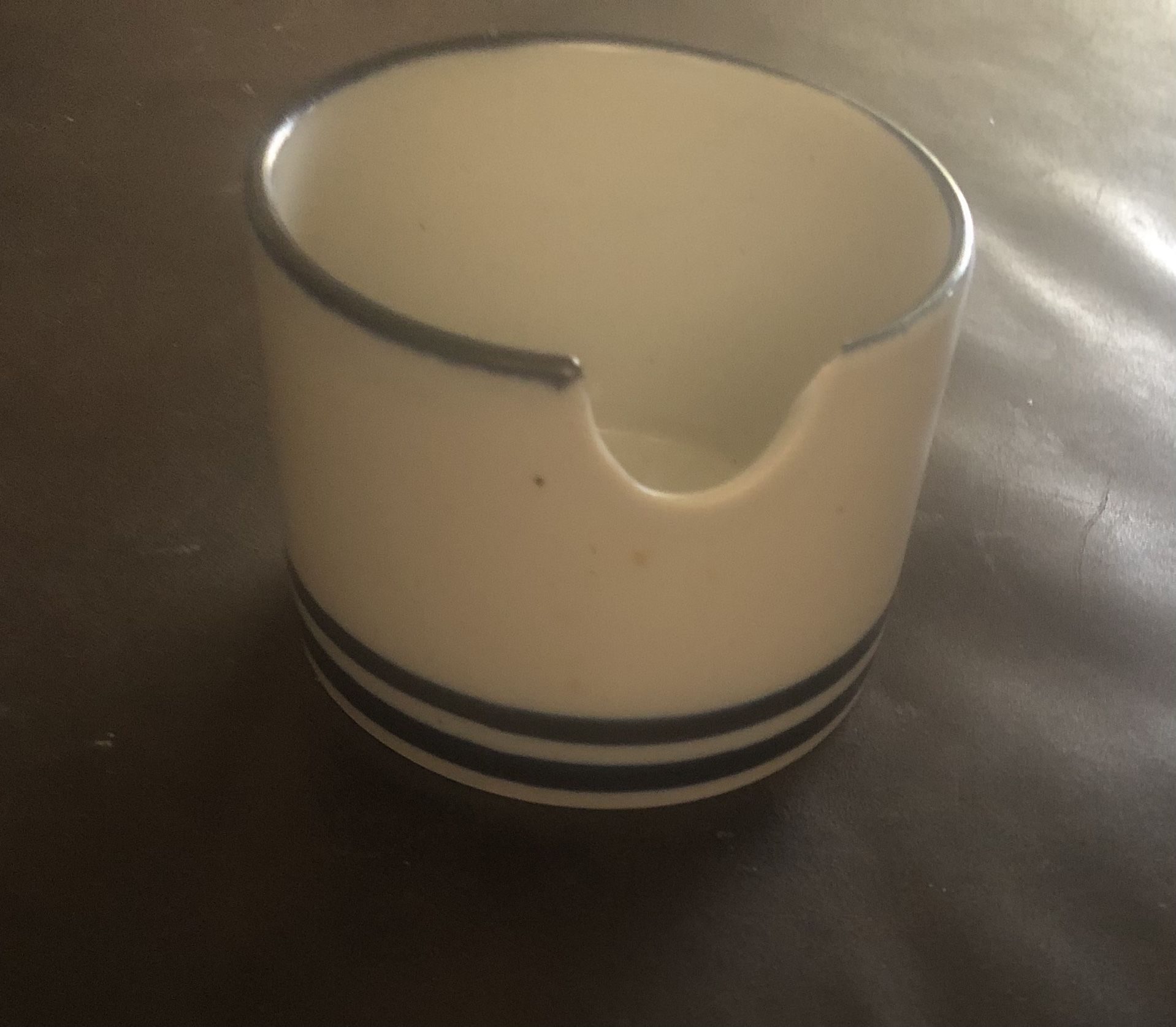 Dansk Vintage Sugar Bowl. Blue And White Details