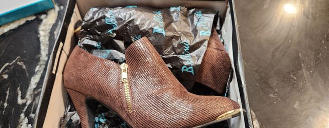 Bellini Brown Lizard High Heels Size 8.5