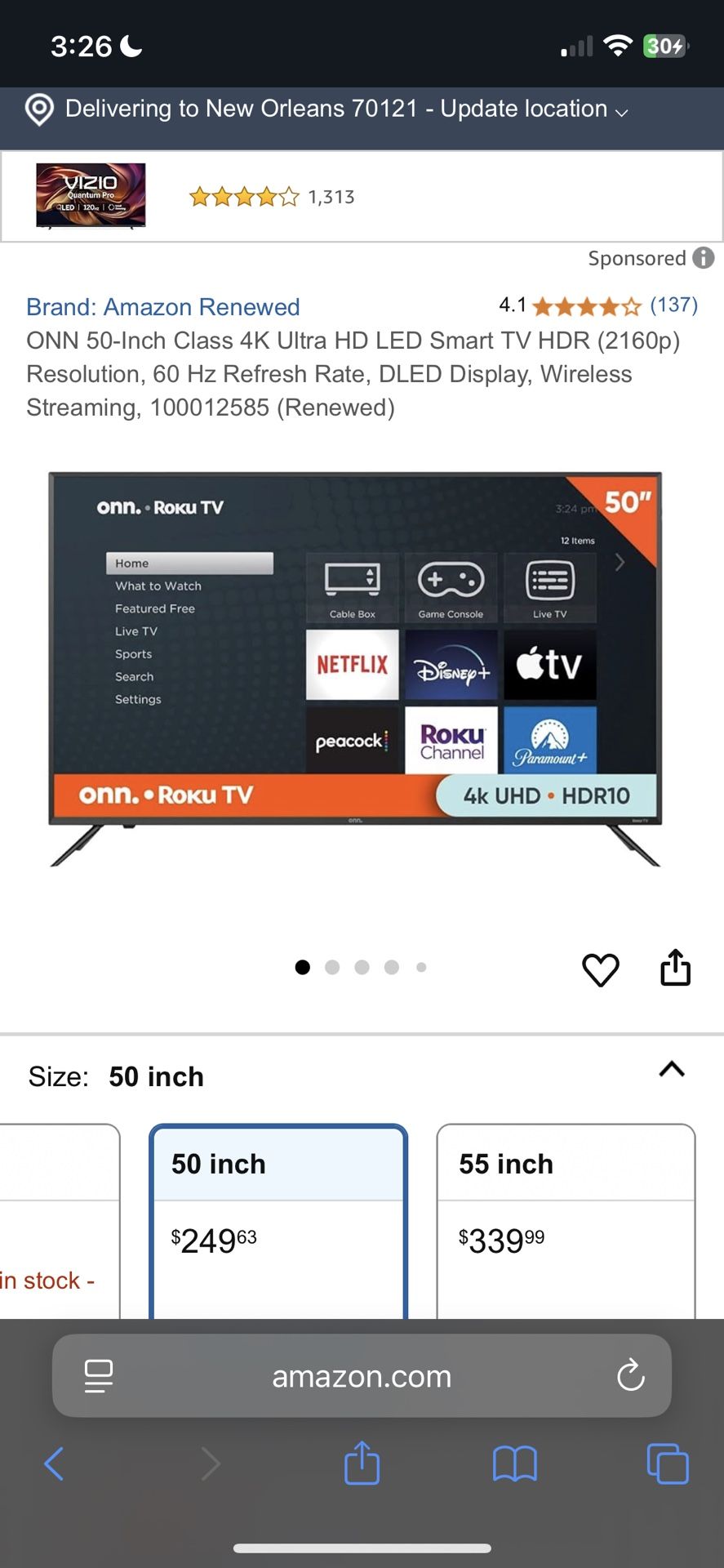 50 Inch Roku Tv