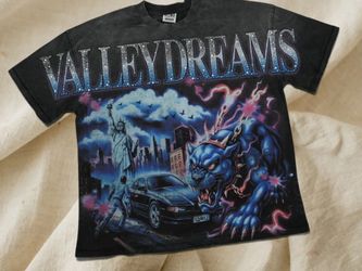 Vale Forever Monster Big T-Shirt Vintage Black