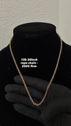 10k gold rope chain