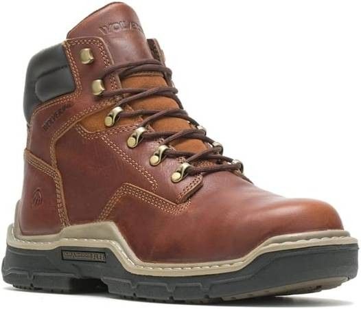 NEW Size 8.5 WOLVERINE Men Work Boots Raider DuraShocks 6" Composite Toe Construction Boot